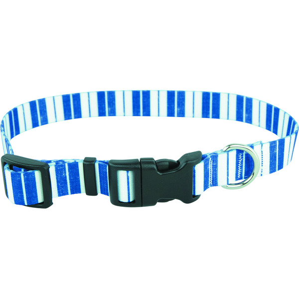 Play On Dog Collar - Denim Stripe