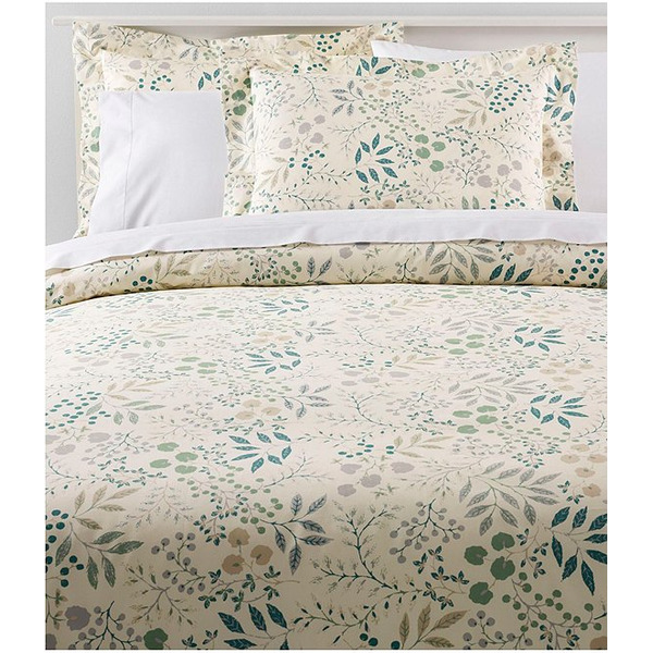 L.L.Bean 280-Thread-Count Pima Cotton Percale Floral Print Comforter