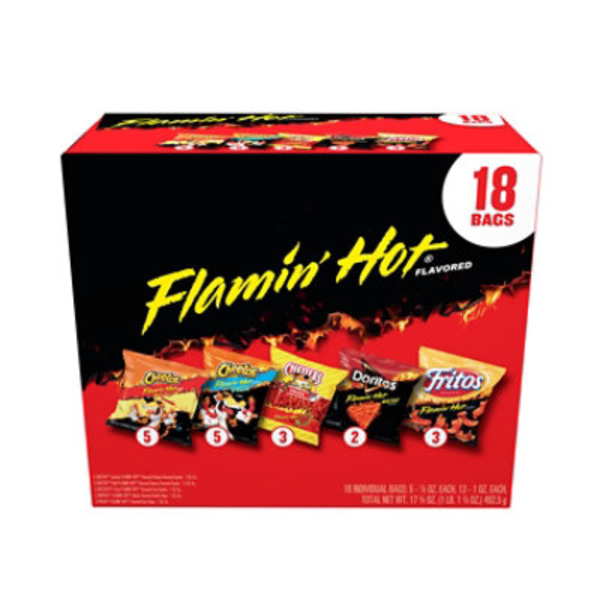 Frito Lay Flamin' Hot Mix Snacks Variety Pack