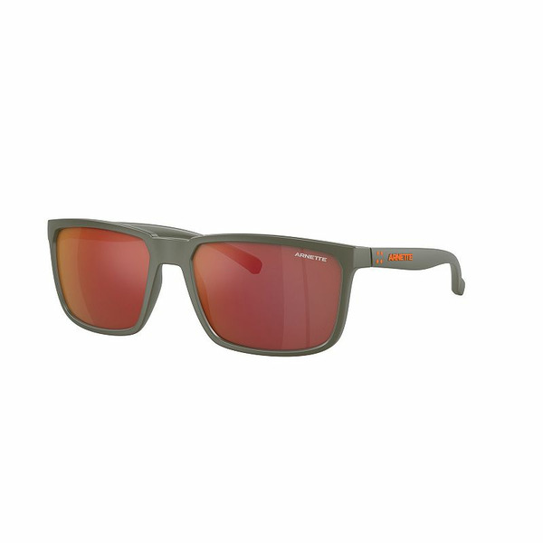 Arnette Men's Arnette AN425158-Z 58mm Injected Rectangle Sunglasses, Brt Orange