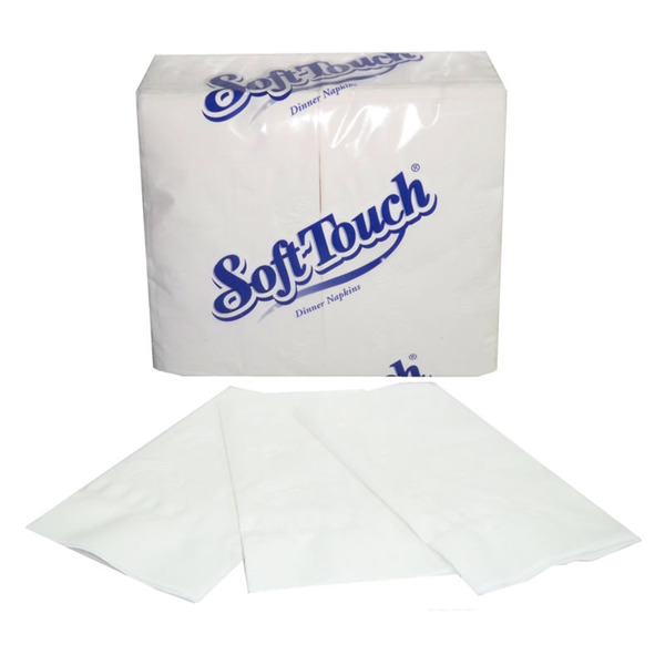 SoftTouch - ST257 - 2-Ply Dinner Napkins, 15x17, 1/8 fold - 3000 ct