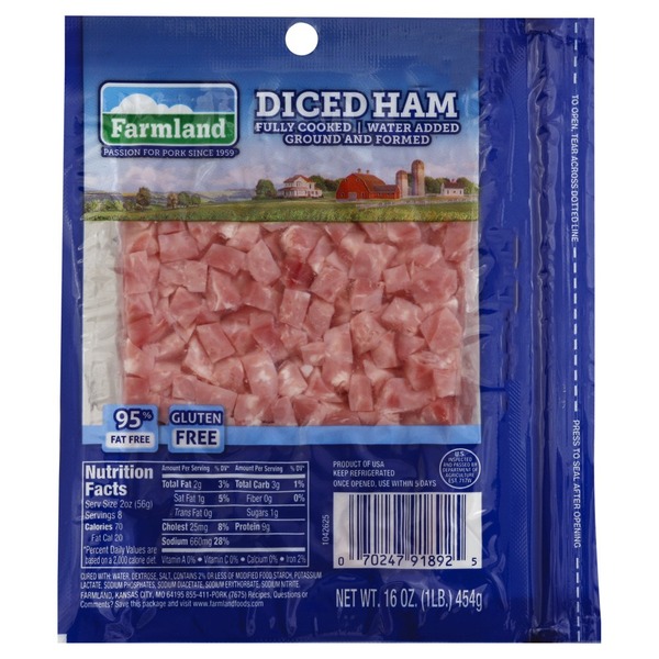 Farmland Ham, Diced (16 oz) Instacart