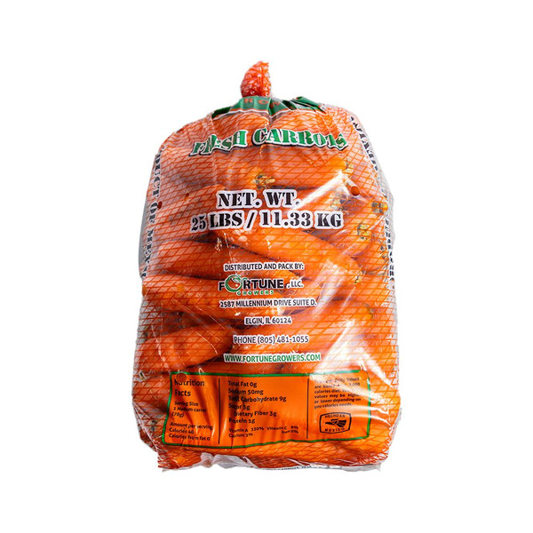 Jumbo Carrots - 25 lbs