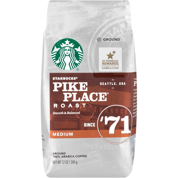 Starbucks Pike Place Medium Roast Ground Coffee 12 Oz From Safeway Instacart 7232