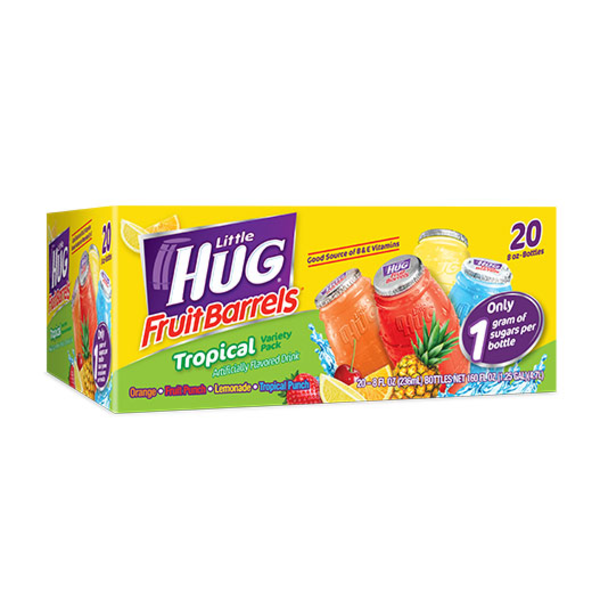 Little Hug - Tropical Fruit Variety Pack - 20 Ct, 8 oz