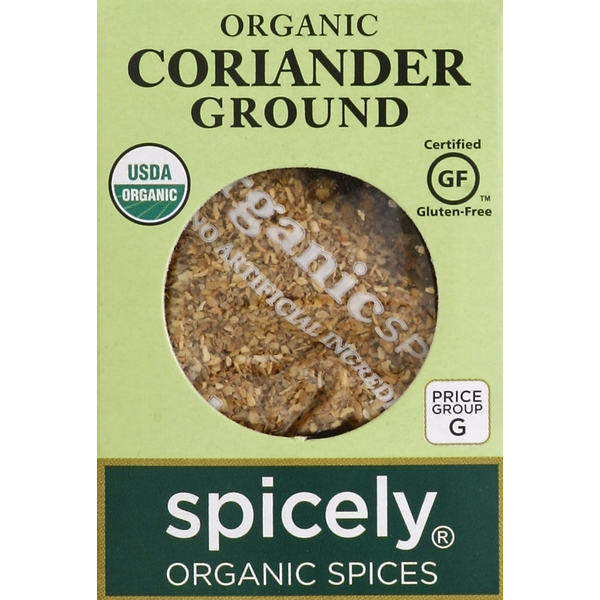 Spicely Organics Coriander, Ground, Organic