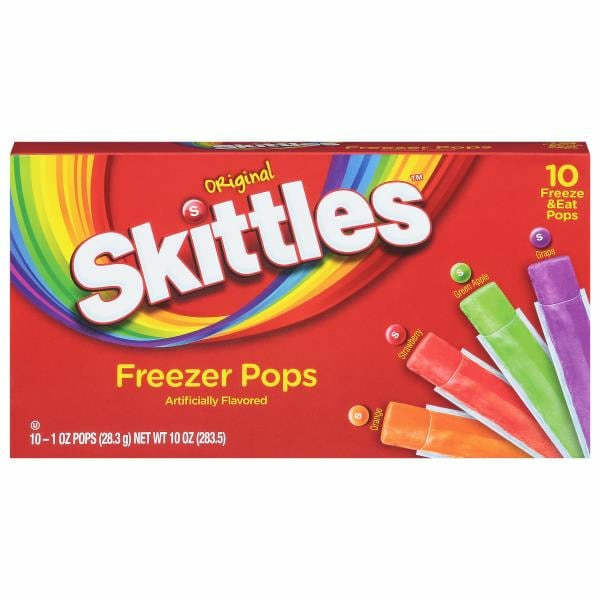 Skittles Freezer Pops, Assorted, Original Same-Day Delivery or Pickup ...