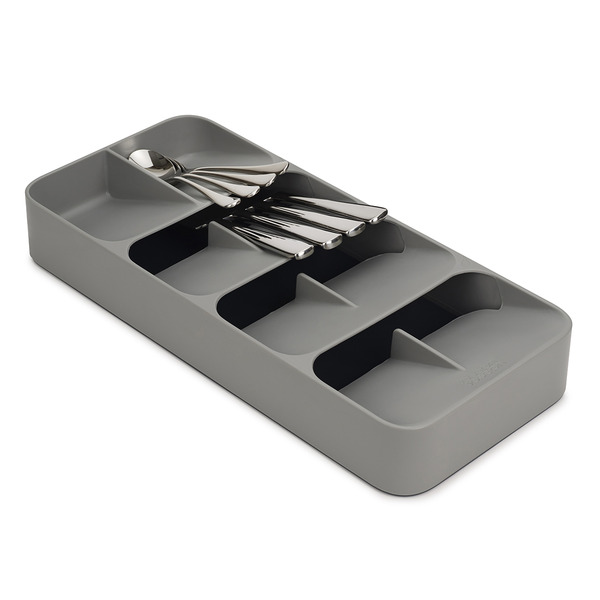 Joseph Joseph Grey DrawerStore Compact Cutlery Organizer