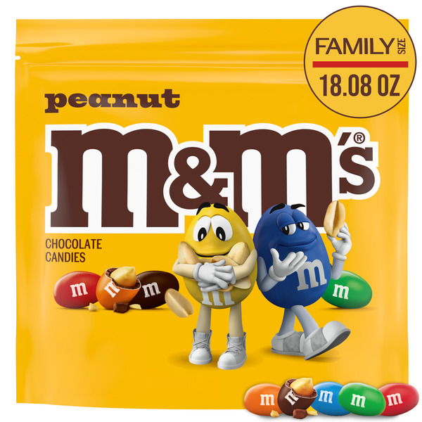 M&M's Peanut Milk Chocolate Candy Family Size
