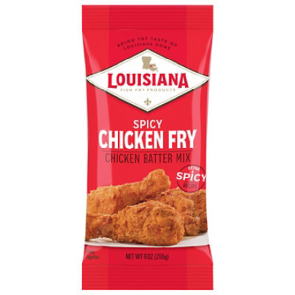 Louisiana Fish Fry Products Chicken Batter Mix, Chicken Fry, Spicy