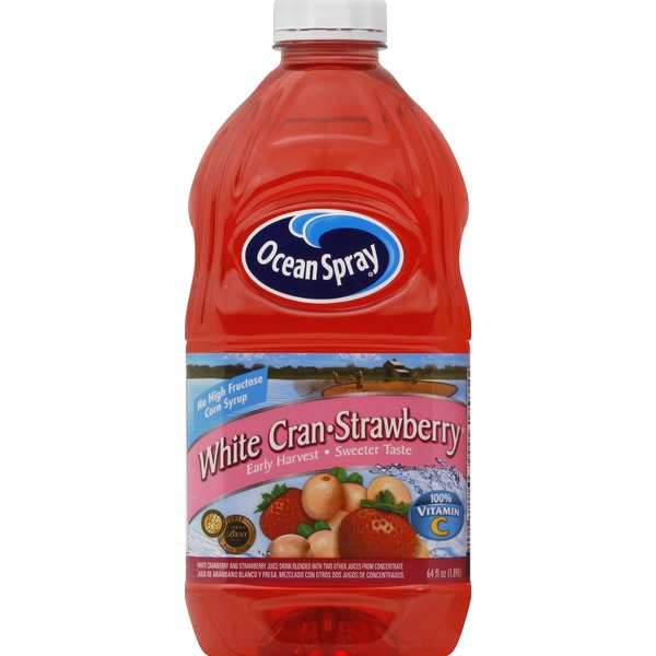 Ocean Spray Juice Drink, White CranStrawberry (64 fl oz) from Walmart