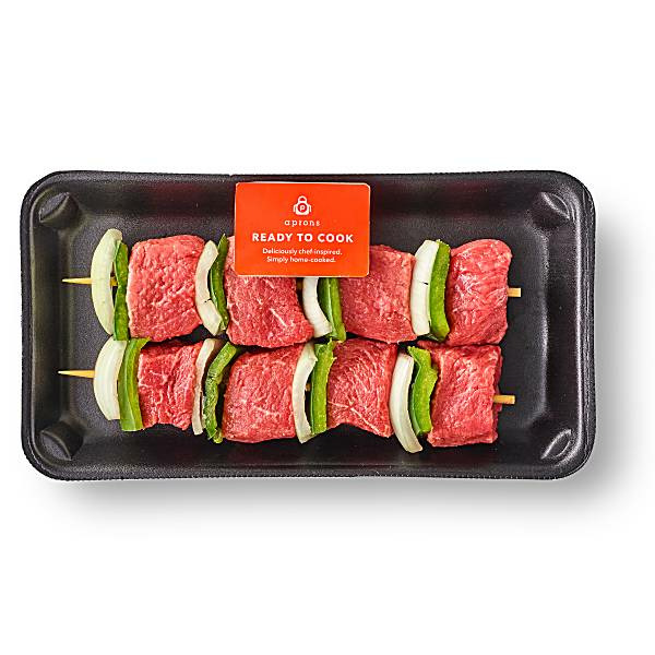 Publix Publix Beef Loin Top Sirloin Kabobs W/ Green Peppers/Onions