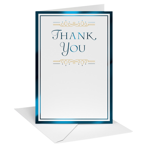 American Greetings Thank You Card With Gold Glitter & Foil - A Simple Thank You For Everything