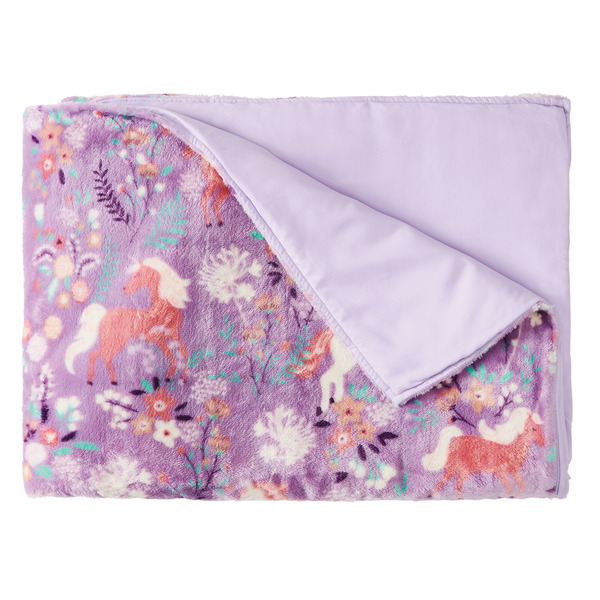 ALDI Huntington Home Unicorn Children's Weighted Blanket SameDay