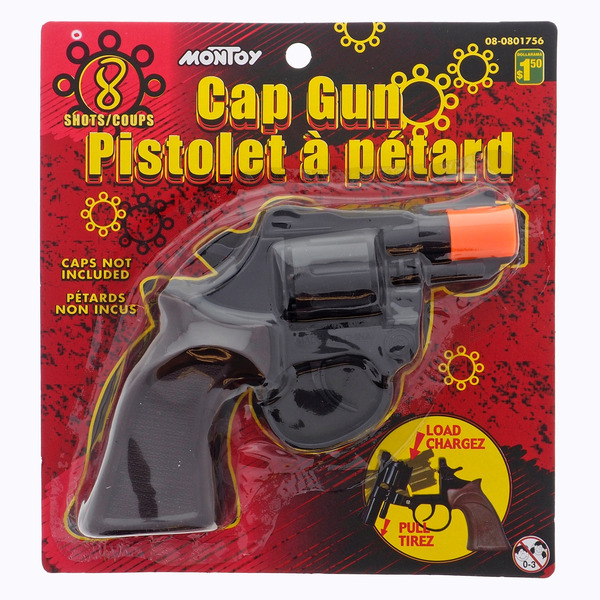 Cap Gun Target Cap Gun 2 Assorted Styles (8 Shot) Same-Day Delivery | Dollarama