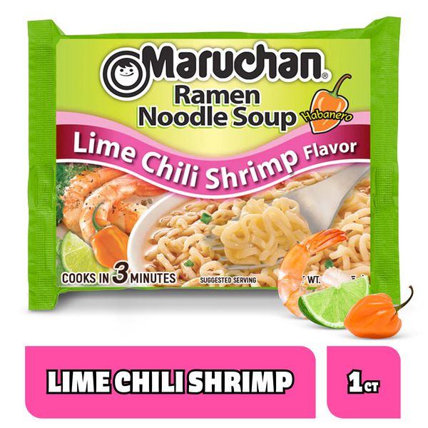 Maruchan Ramen Noodle Soup, Lime Chili Shrimp