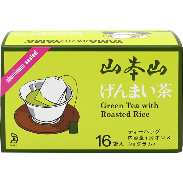 Yama Moto Yama Green Tea with Roasted Brown Rice, Tea Bags