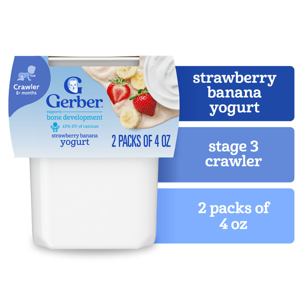 Gerber Strawberry Banana Yogurt – Stage 3 Crawler