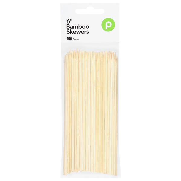 Publix Skewers, Bamboo, 6-Inch Same-Day Delivery or Pickup | Publix
