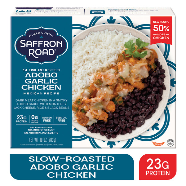 Saffron Road Garlic Chicken High Protein Frozen Mexican Meal