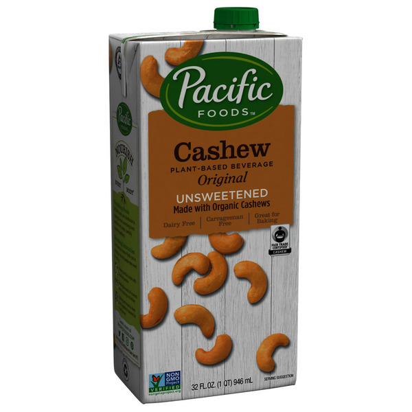 Pacific Foods Fair Trade Made with Organic Cashew Unsweetened Original Beverage