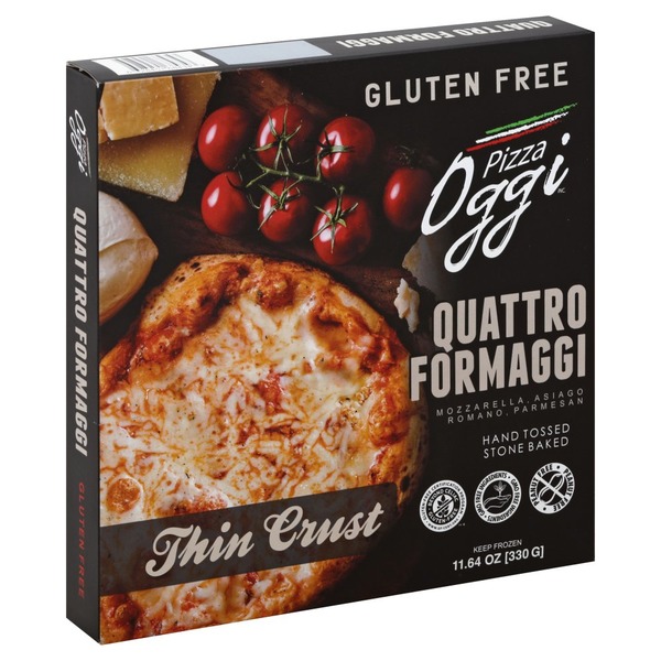 Oggi Pizza, Gluten Free, Thin Crust, Quattro Formaggi (17.64 oz