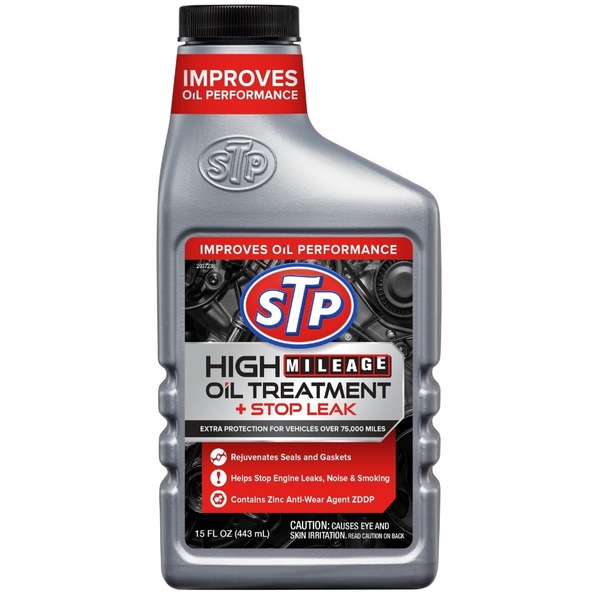 STP Oil Treatment + Stop Leak, High Mileage Same-Day