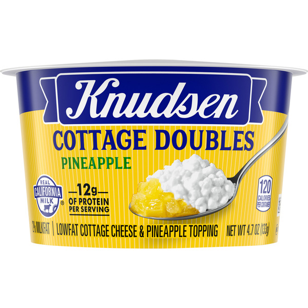 Knudsen Cottage Doubles Cottage Cheese & Pineapple Topping