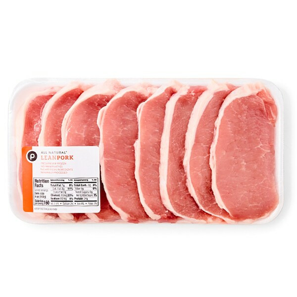 Publix Publix Pork All Natural Boneless Pork Loin Chops (Thin Sliced