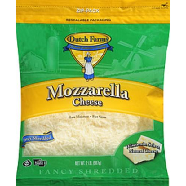Dutch Farms Mozzarella Low-moisture Part-skim Fancy Shredded Cheese