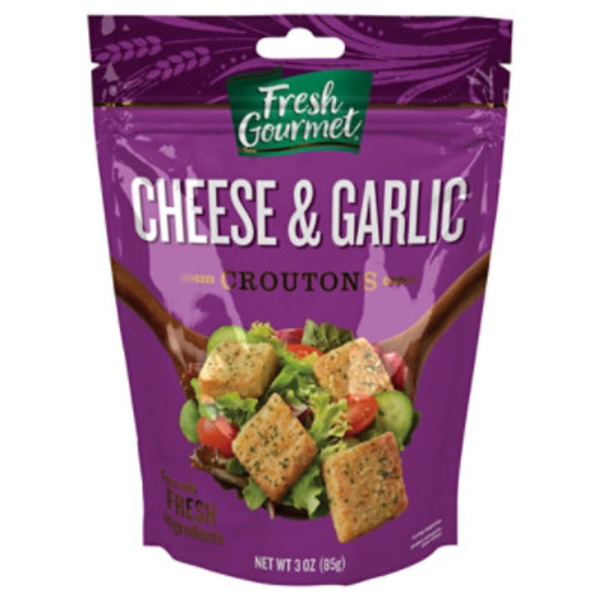 Fresh Gourmet Croutons, Cheese & Garlic