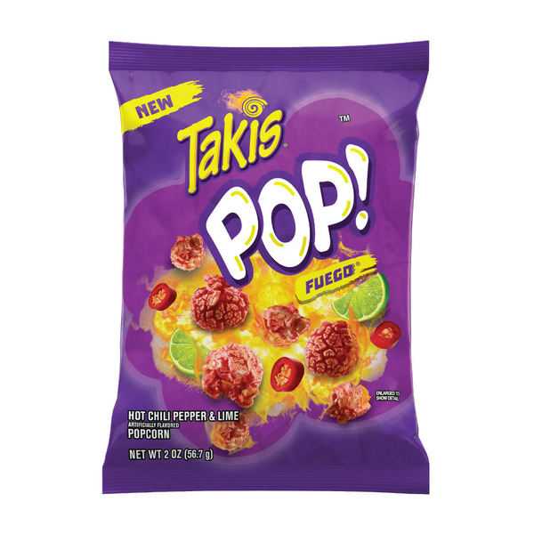 Takis Pop! Fuego Hot Chili Pepper & Lime Popcorn Ready To