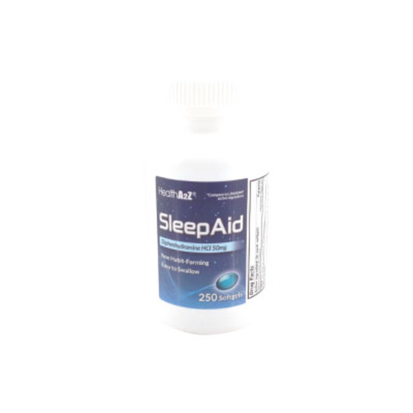 Sleep Aid Softgels - Diphenhydramine HCl 50mg, 250 Count, Supports Restful Sleep