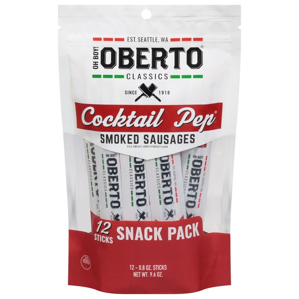 Oberto Smoked Sausages Snack Pack