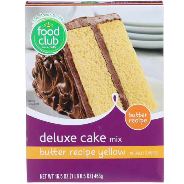 Food Club Butter Recipe Yellow Deluxe Cake Mix (16.5 oz) Instacart