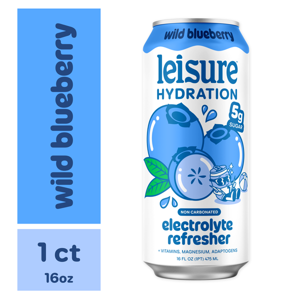 Leisure Hydration Electrolyte Refresher, Wild Blueberry