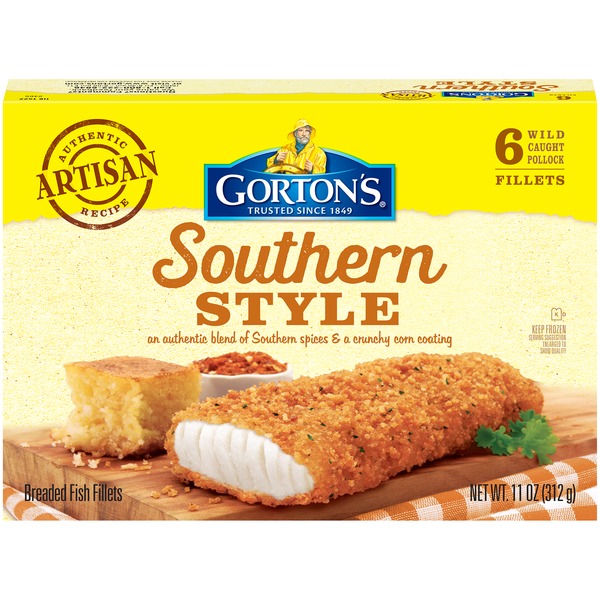 Gorton's Southern Style Breaded Fish Fillets (11 oz) Instacart