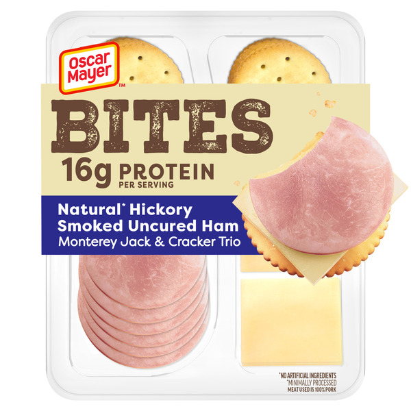 Oscar Mayer Hickory Smoked Uncured Ham, Monterey Jack & Cracker Trio