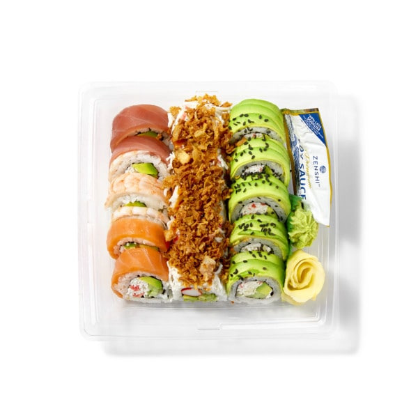 Handcrafted Sushi Chef Sampler A#1 (Rainbow, Crunchy, Dragon) Same