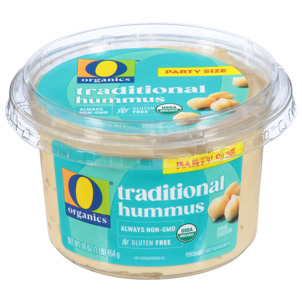 O Organics Hummus, Organic, Traditional, Party Size