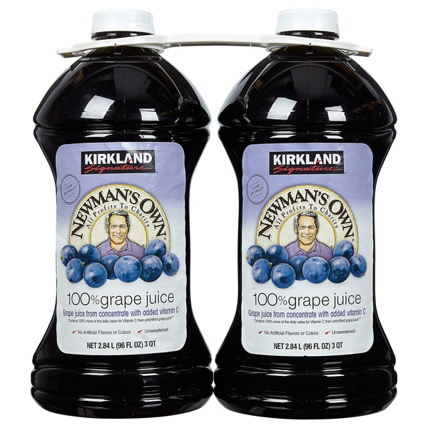 Kirkland Signature Newman's Grape Juice, 96 oz (96 fl oz) from Costco Instacart