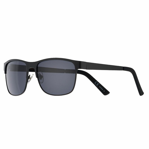 Dockers Men's Polarized Matte Rubberized Sunglasses - Black