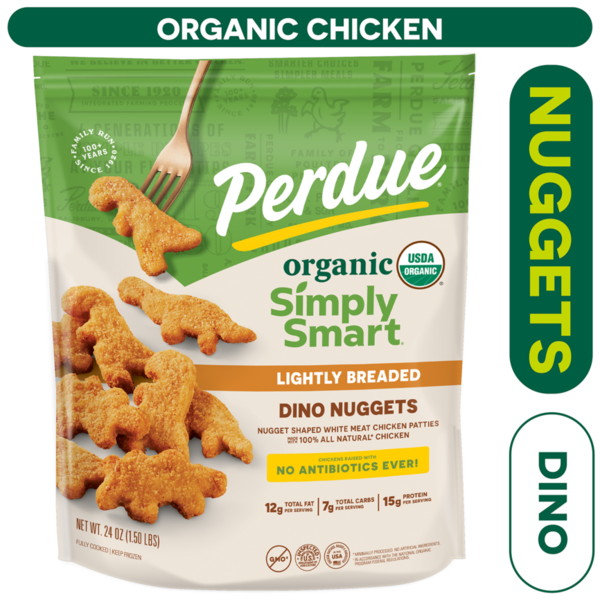 Perdue Dino Nuggets, Organic, Lightly Breaded