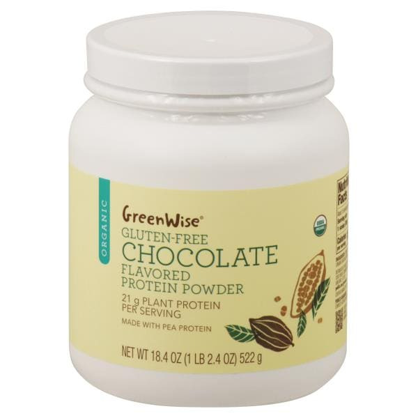 GreenWise Protein Powder, Gluten-Free, Organic, Chocolate Flavored