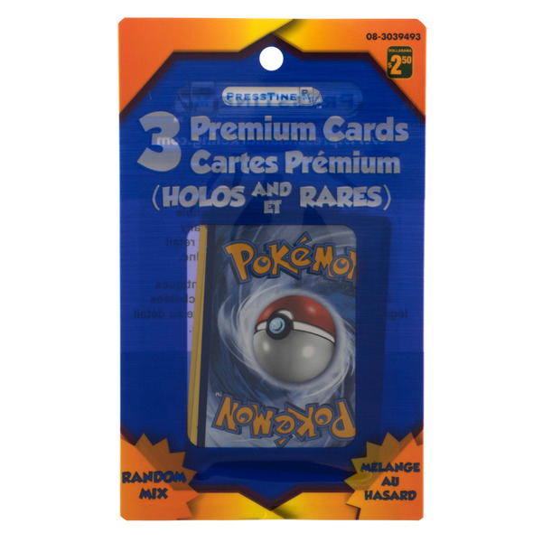 Dollarama Presstine Marketing Pokemon Premium Cards, 3 Pack Same-Day  Delivery | Instacart