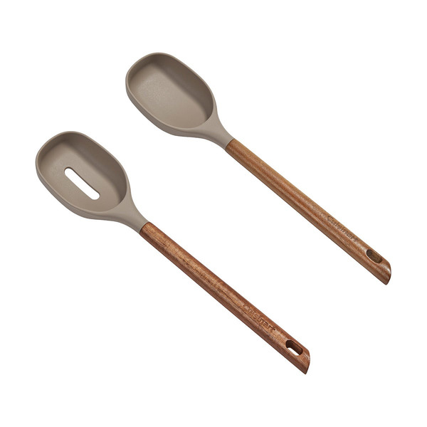 Cuisinart Acacia Slotted Turner, 1-3/8 x 5-1/4 x 15-1/4 in - Natural & Tan