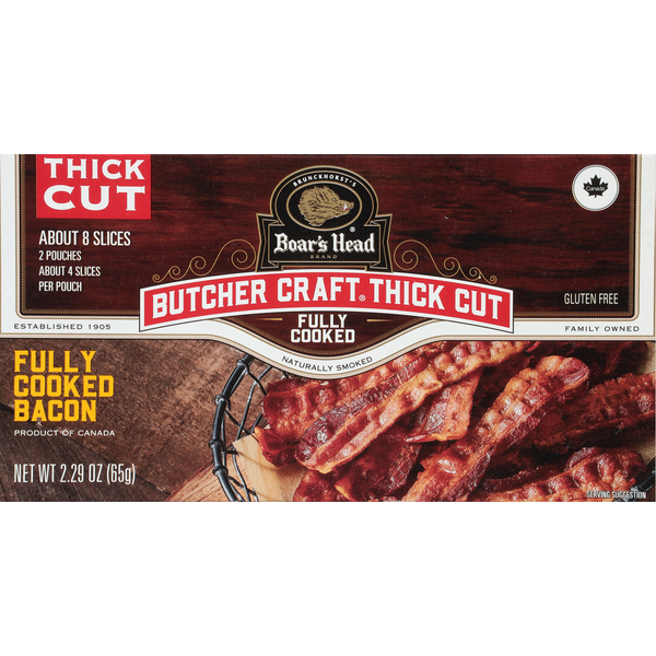 Boar's Head Butcher Craft Thick Cut Naturally Smoked Bacon