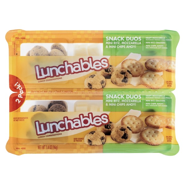 Lunchables Snack Duos Mini Ritz, Mozzarella & Mini Chips Ahoy! 2 CT
