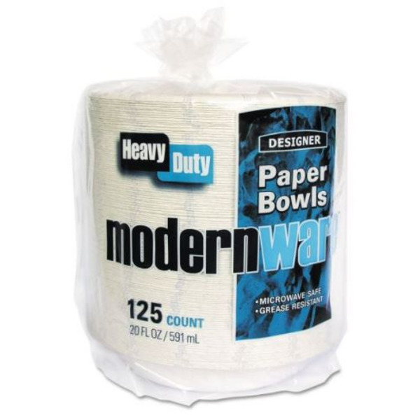 AJM - Ultra Heavy Weight Paper Bowls, 20 oz, White - 135 ct