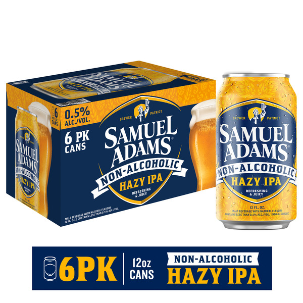 Samuel Adams Just the Haze Non-Alcoholic IPA Beer Same-Day